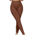 thumbnail image 2 of ITSAME Womens Workout Leggings, Hip Lifting High Waisted Tight Fitting Seamless Running Yoga Athletic Pants Brown S, 2 of 7