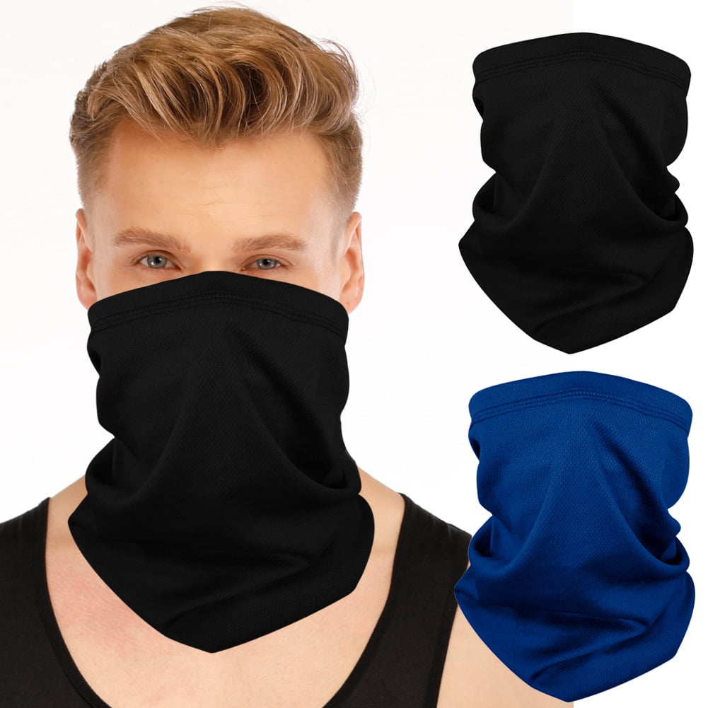 Neck Gaiter-Face Mask-Head Scarves-Headband-Cats And Dogs-Blue Bandana-bandanna 
