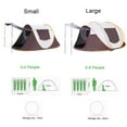 thumbnail image 3 of Generic Compact Automatic Outdoor Tent with Vestibule, Small Size, Lightweight & Durable for 3-4 People, Includes Storage & Carrying Bags, 3 of 7