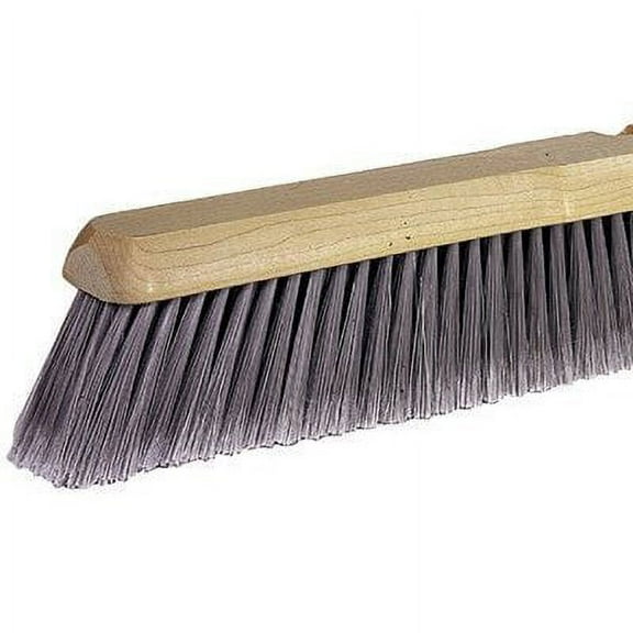 Black Horsehair Fine Sweep Brushes, 18 in Hardwood Block, 3 in Trim L