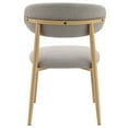 thumbnail image 5 of Set of 4 Boucle Finish Side Chair, Upholstered Dining Chairs with High Back, Decorative Home Furniture (Gray), 5 of 7