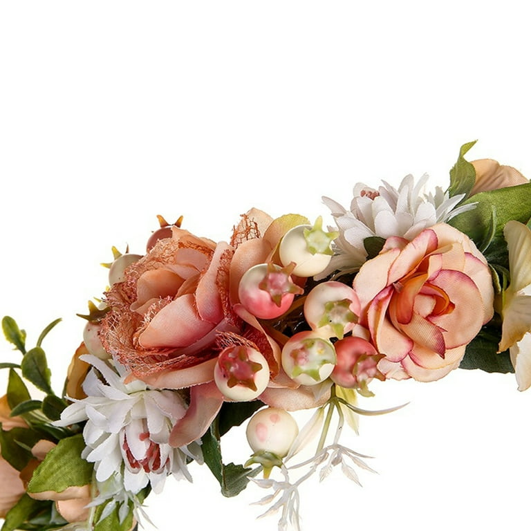 Real flower head garland deals
