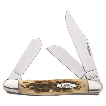 Case Amber Bone SS Stockman Pocket Knife
