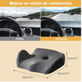 thumbnail image 2 of Cojín De Asiento De Coche Y Almohada De Soporte Lumbar Gris, 2 of 5