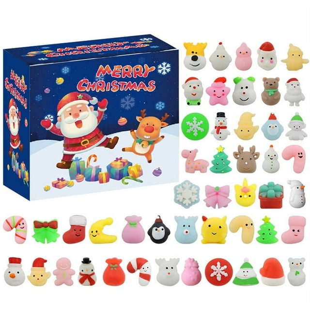 Christmas Decompression Set Pioneer Christmas Tree Old Man Elk Calendar Hand Tearing Blind Box Gift Toy