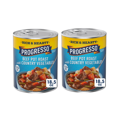 Progresso Gluten Free Rich & Hearty Beef Pot Roast with Country Vegetables Soup - 18.5oz pack of 2