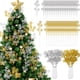 thumbnail image 2 of 1/3/5 piezas de ramas circulares de caramelo con tallo de purpurina blanca para decoración de árbol de Navidad, regalos de Año Nuevo 2024, decoraciones para fiestas, 2 of 5