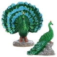 thumbnail image 1 of GOOHOCHY Estatua de pavo real en miniatura de resina, decoración de Micro jardín de pavo real falso, 2 uds., 1 of 8