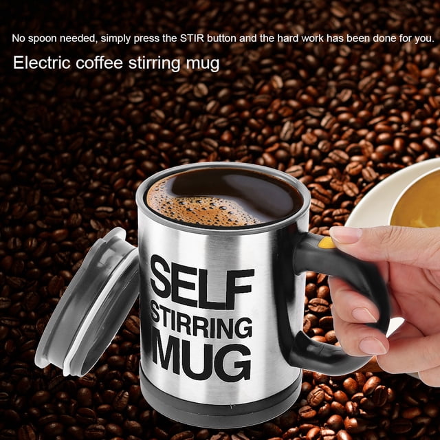 Taza agitadora eléctrica, 301-400 ml de acero inoxidable Taza agitadora eléctrica de acero inoxidable Taza agitadora eléctrica de café Probada profesionalmente
