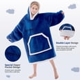 thumbnail image 4 of Sudadera Manta Ponible IFNOW para Niños Azul Marino con Bolsillos, 4 of 9