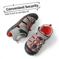 thumbnail image 3 of Dream Pairs Unisex Boys Girls Closed-Toe Outdoor Summer Sport Athletic Sandals Toddler/Little Kid/Big Kid 181105K GREY/LIGHT/GREY/RED Size 3, 3 of 7