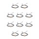 thumbnail image 2 of Juego de pulseras trenzadas Jumpingount de concha hecha a mano Accesorio de moda Negro, 2 of 6