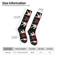 thumbnail image 3 of Women's Knee High Socks Bowling Bottle Print Thermal Soft Knee Long Socks, 3 of 7