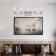 thumbnail image 3 of Melucee Modern Bathroom Light Fixtures, 5 Light Vanity Lights, Brushed Nickel Wall Lamp with White Glass for Bathroom, 3 of 6