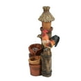 thumbnail image 3 of Luxen Home Resin Rooster and Post Outdoor Fountain, 3 of 9