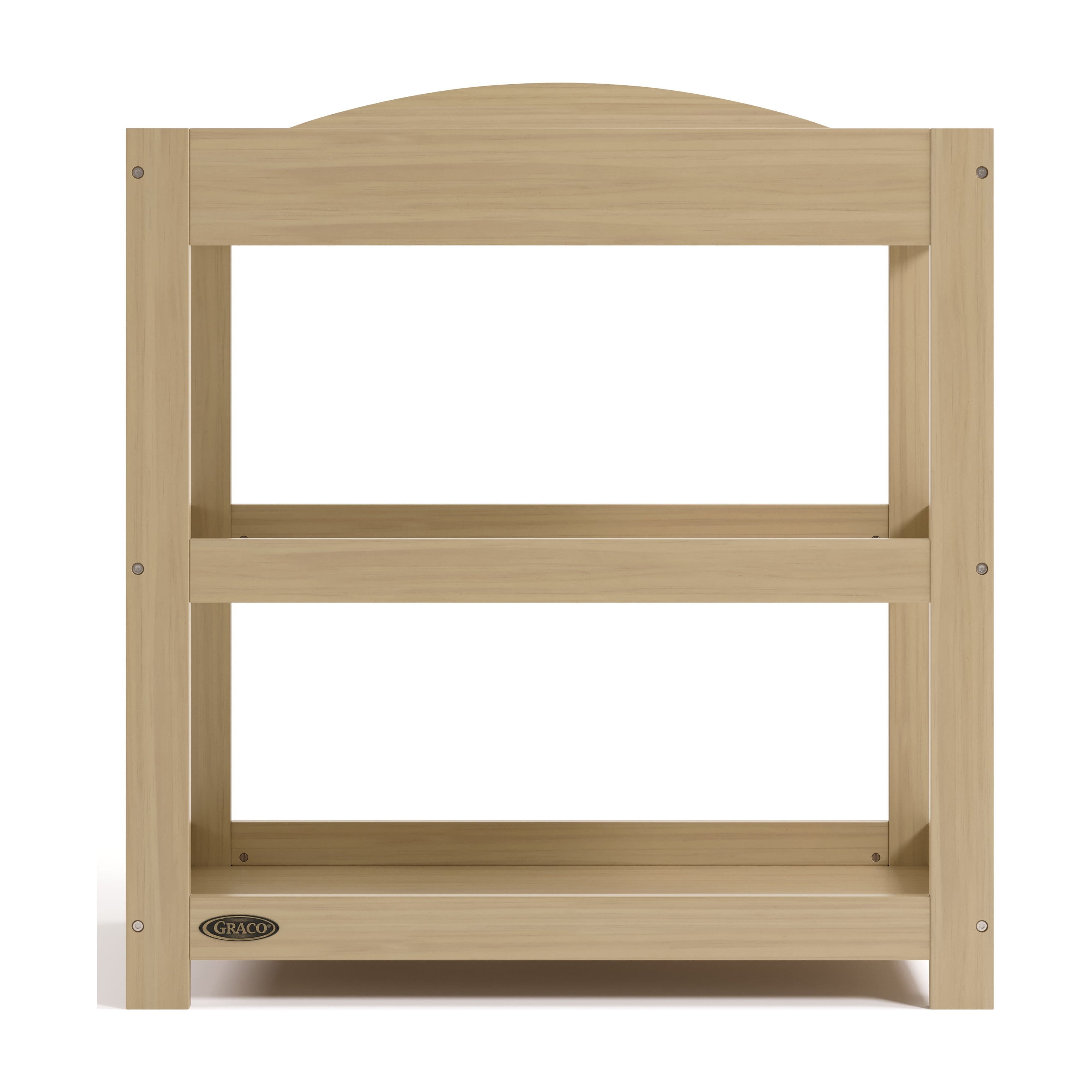 Graco Customizable Infant Changing Table with Changing Pad, Driftwood