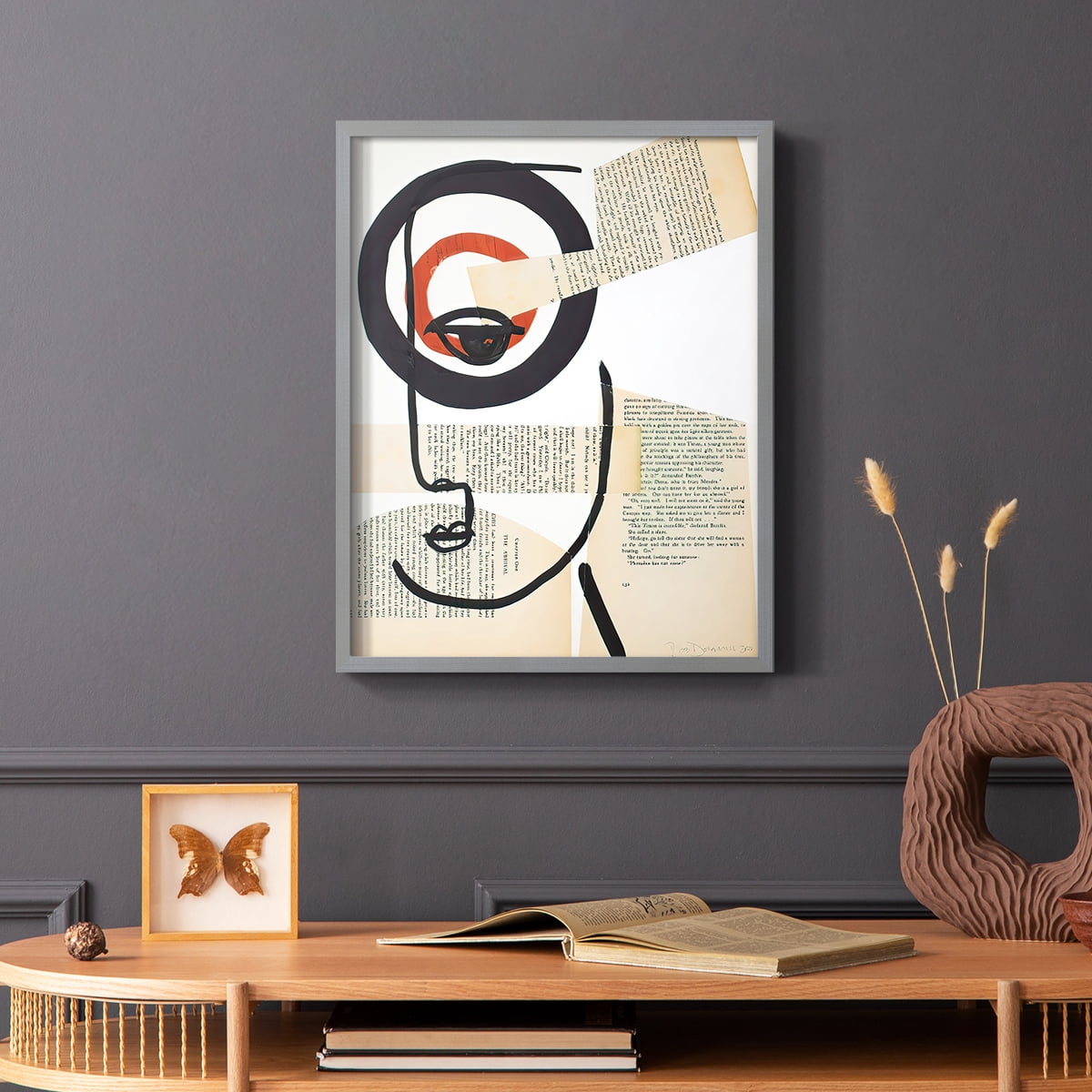 Faces of A Century I in Paper Solid Wood 22 x 28 Framed Print