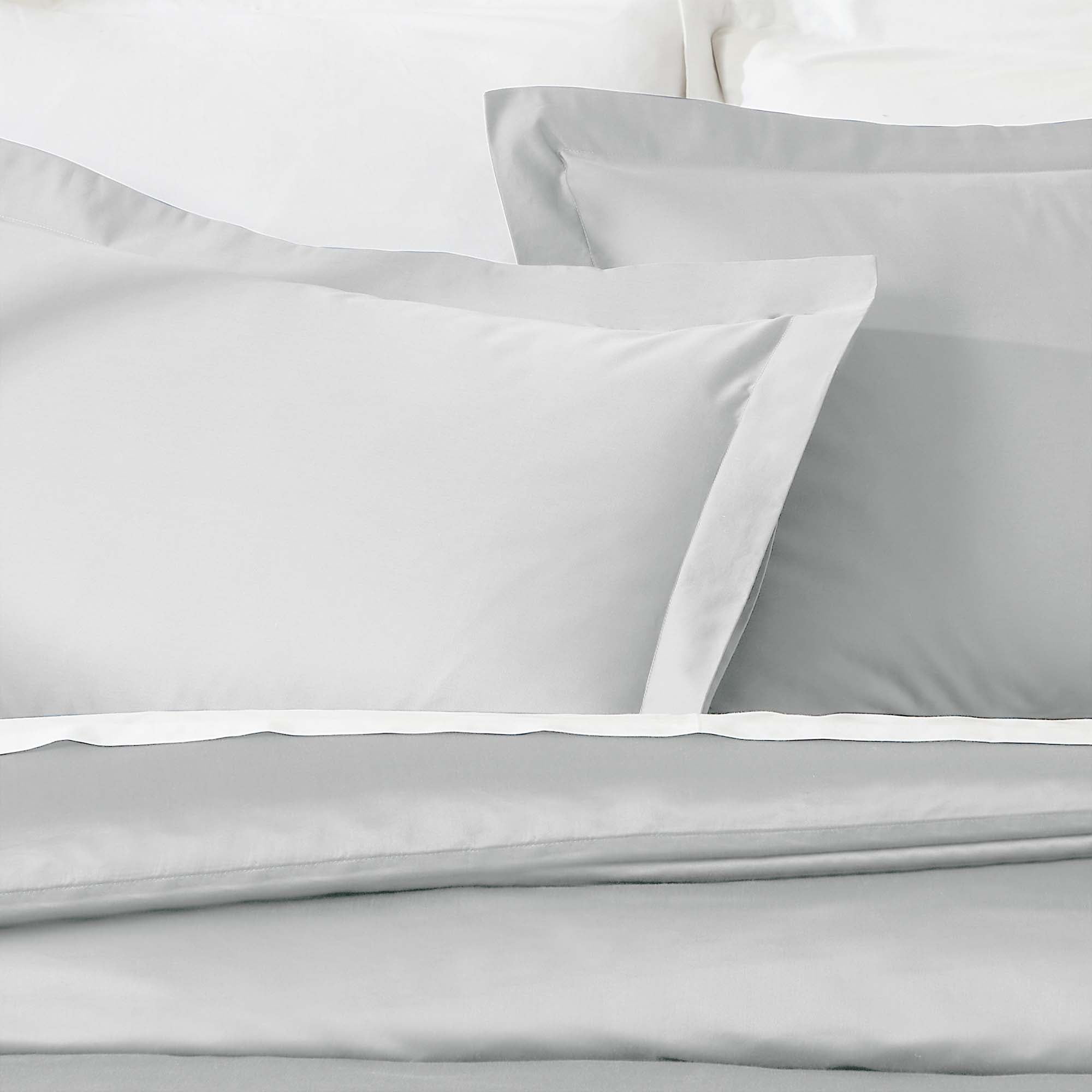 Superior Egyptian Cotton 850 Thread Count Duvet Cover Set, Full/Queen, Chrome