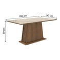 thumbnail image 2 of Mesa Comedor Madesa Rectangular Tablero de Vidrio 5364 MC, 2 of 5