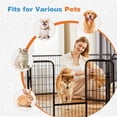 thumbnail image 3 of CONCETTA Heavy Duty Dog Playpen Indoor, 32 inch 8 Panel Foldable Puppy Exercise Fence with Door, 3 of 6