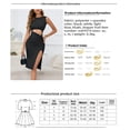 thumbnail image 4 of New Sexy Hollowed-Out Bodycon Knit Sleeveless Dress, 4 of 4