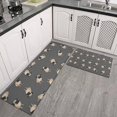 thumbnail image 2 of Cute Pug Puppies Kitchen Rugs Sets Of 2,Anti Fatigue Kitchen Mat Rugs Non Slip Washable,Decorative Kitchen Floor Mats for Kitchen,Sink,Laundry,17"x30"+17"x47", 2 of 7