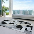 thumbnail image 6 of Addison Rugs Chantille Indoor/Outdoor Transitional Geometric Black Washable Rectangle Rug, 9' x 12', 6 of 6