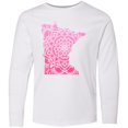 thumbnail image 3 of Inktastic Minnesota Silhouette Mandala Long Sleeve Youth T-Shirt, 3 of 5