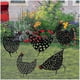 thumbnail image 3 of Juego de 5 gallinas zhang ming Decoración de jardín 25 cm x 20 cm, 3 of 5