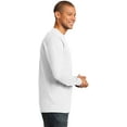 thumbnail image 3 of Port & Company Long Sleeve Essential T-Shirt. White. 3XL., 3 of 4