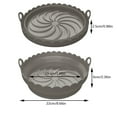 thumbnail image 4 of Xihbxyly Revestimientos para Ollas de Airfryer, Repuesto de Cesta Sin Limpieza, Seguros para Alimentos y Ecológicos, Ajuste Universal para Airfryers de 8.66 Pulgadas, Aptos para Lavavajillas, Antiadh, 4 of 4
