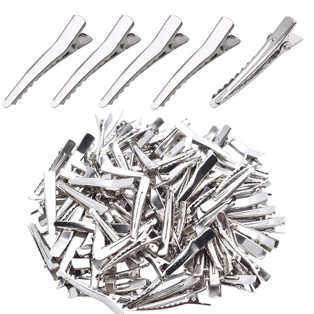 10pcs Alligator Hair Clips, 6 Sizes Metal Duck Bill Hair Clips Single