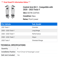 thumbnail image 2 of Control Arm Kit 2 - Compatible with 2020 - 2023 Tesla Y 2021 2022, 2 of 2