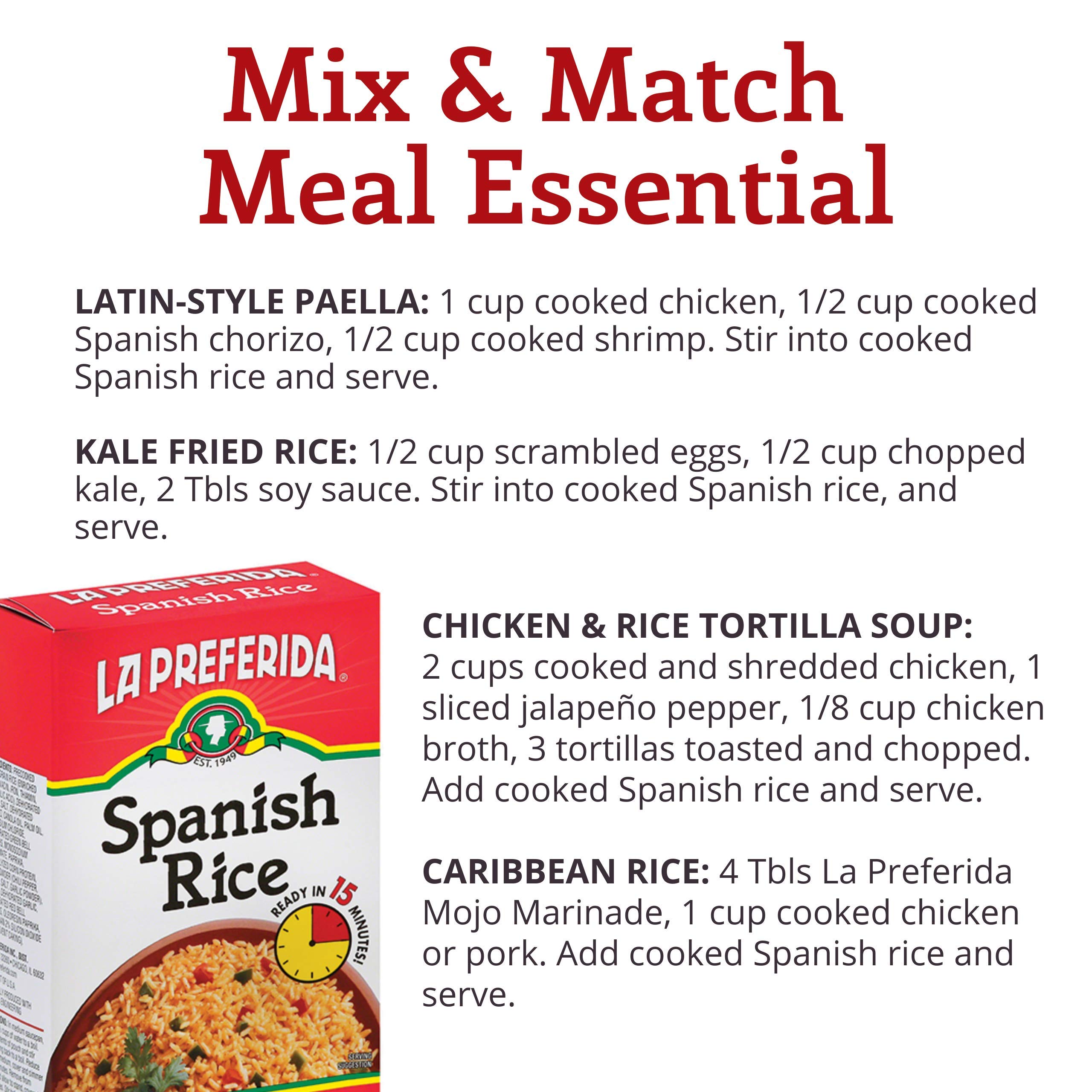 La Preferida Spanish Rice in a Box, 5.25 oz, (Pack - 9)