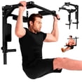 thumbnail image 1 of Barra de Dominadas, Home Gym 8 Ejercicios En 1, Soporta 400kg, Gimnasio en Casa, Fortalece Espalda Brazos y Mas, para Pared y Piso, Uso Rudo Fácil Instalación (Negro), 1 of 9