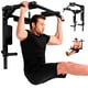 thumbnail image 1 of Barra de Dominadas, Home Gym 8 Ejercicios En 1, Soporta 400kg, Gimnasio en Casa, Fortalece Espalda Brazos y Mas, para Pared y Piso, Uso Rudo Fácil Instalación (Negro), 1 of 9