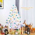 thumbnail image 4 of Costway 6Ft Hinged Artificial Christmas Tree Premium Pine Tree 1000 Tips w/ Metal Stand, 4 of 10