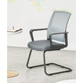 thumbnail image 7 of Office Guest Chair with Lumbar Support Mid Back Mesh Space Air Grid Series Reception Conference Room, 7 of 7