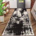 thumbnail image 2 of 2x6 FT Kitchen Runner Rugs Non Skid Washable, Faux Wool Rug Runners for Hallways Bathroom Carpet Runner, Soft Indoor Modern Floor Rug for Entryway Laundry Room, 2 of 11
