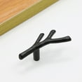 thumbnail image 3 of HORIALENCE 4Pcs Modern Black Knobs Branch Shaped Decorative for Dresser, 3 of 8