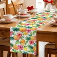 thumbnail image 5 of Summer Pineapple Table Runner 36 Inches, Tropical Fruits Lemon Watercolor Bed Runner Dresser Scarves Tabletop for Indoor Outdoor Parties/Ceremony/Banquet, 13"x 36", 5 of 9