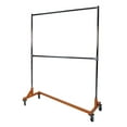 thumbnail image 2 of Only Hangers commercial grade Double Bar Rolling Z Rack with Nesting Orange Base, 2 of 2