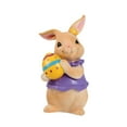 thumbnail image 4 of yotijay Easter Bunny Figurine Cuddly Ornament for Party Supplies Desk Brown egg, 4 of 9