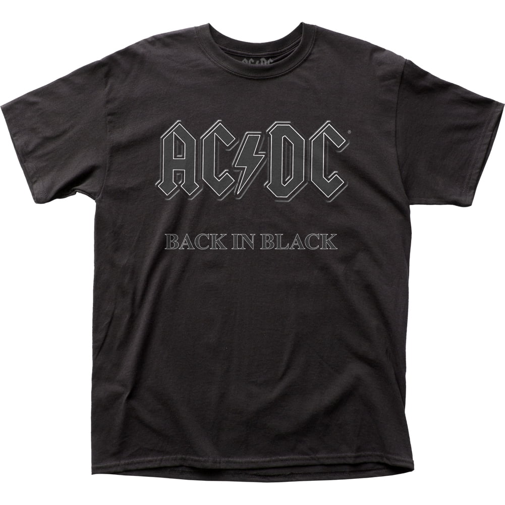 AC/DC Hard Rock Band Music Group Back In Black Adult TShirt Tee