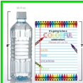 thumbnail image 5 of Vibrant Rainbow Crayon Birthday Party Invitations Set - 20 Fill-in Cards with Envelopes for Creative Celebrations and Fun-filled Events for Kids and Families, 5 of 5