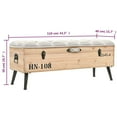 thumbnail image 4 of vidaXL Banc de Rangement 110 cm en Bois Massif de Sapin, 4 of 5