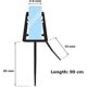 thumbnail image 4 of 2pcs 900mm Shower Door Seal - Straight/curved Glass, 46mm, Max Clearance 20mm, 4 of 5