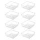 thumbnail image 1 of Organizador de cajones de almacenamiento Backerysupply de plástico transparente, juego de 8, 1 of 7