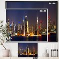 thumbnail image 3 of Designart - New York Skyline at Night - Cityscape Photo Framed Canvas Print, 3 of 3