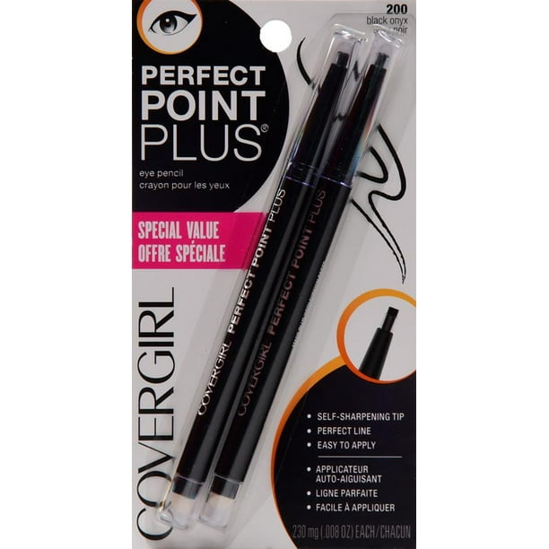 COVERGIRL Perfect Point PLUS Eyeliner 2pack, Black Onyx 200, (230 mg